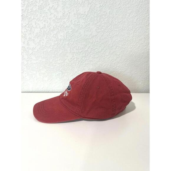 Prairie Mountain White Fish Montana Embroidered Red Adjustable Baseball Hat - Picture 4 of 10